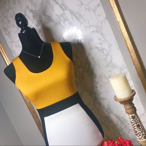 Colorblock Bodycon Dress - Picture 2 of 6